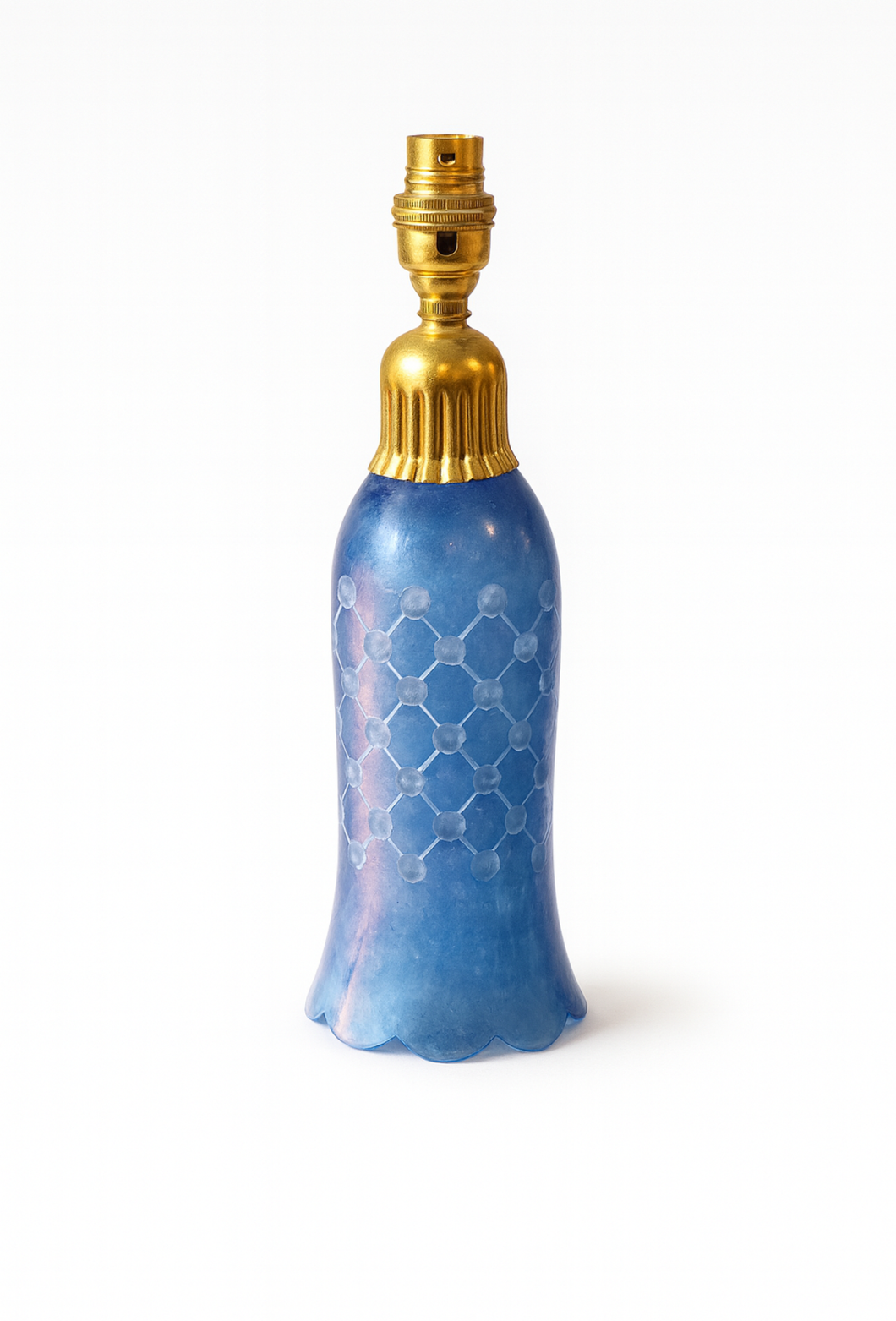 Blue Glass Lamp