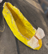 Handmade Yellow Paper Shoe