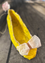 Handmade Yellow Paper Shoe