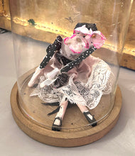 Handmade Paper Doll in a Glass dome