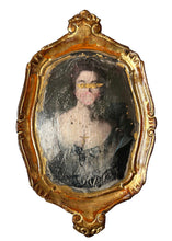 Vintage Tray with a portrait of a lady