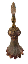 Glass Lamp Gold and Purple