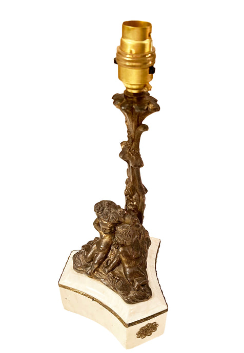 Brass and Marble Lamp