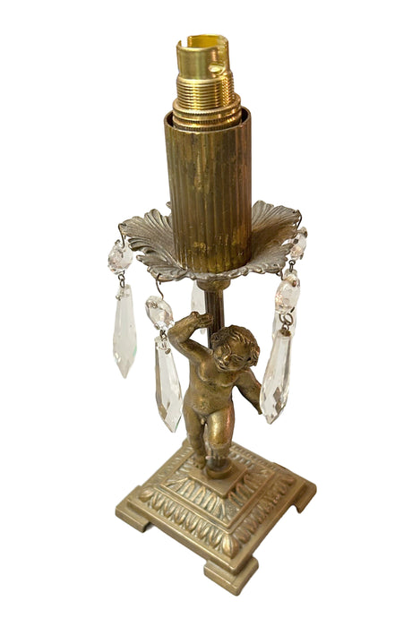Brass Cherub Lamp