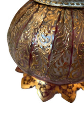 Gold and Purple Glass Lamp