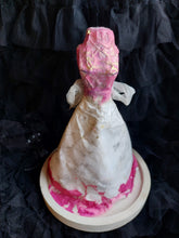 Handmade Miniature Paper dress in a Glass dome