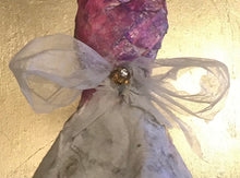 Handmade Miniature Paper dress in a Glass dome